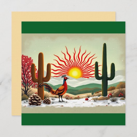 It's A New Mexico Christmas 招待状 (正面/裏面)