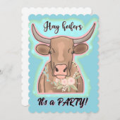 its a party heifers 招待状 (正面/裏面)
