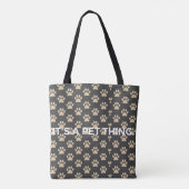 It's a Pet Thing Paw Pattern トートバッグ (裏面)
