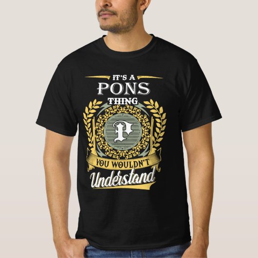 It's A Pons Thing You Couldn't Understand Tシャツ (正面)