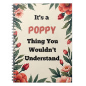 It's a Poppy Thing You Wouldn't Understand ノートブック (正面)