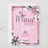 It's A Prima Ballet Baby Shower Invitation 招待状 (正面)