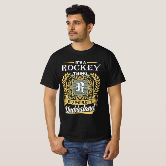 It's A Rockey Thing You Couldn't Understand Tシャツ (正面フル)