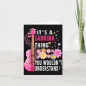 It's A Sabrina Thing You Wouldn't Understand First カード (正面)