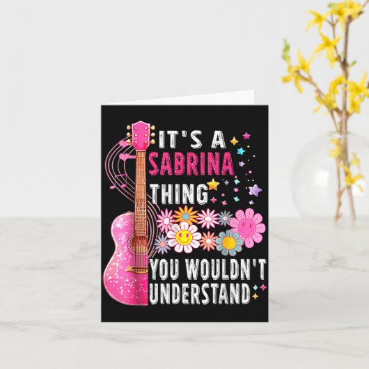 It's A Sabrina Thing You Wouldn't Understand First カード (黄色い花)