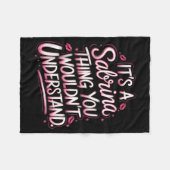 Its A Sabrina Thing You Wouldn't Understand Women フリースブランケット (正面(横))