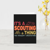 Its A Scouting Thing Backpackin Gcamping Boy Hikin カード (黄色い花)