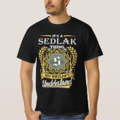 It's A Sedlak Thing You Couldn't Understand Tシャツ (正面)