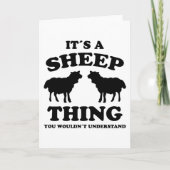 Its A Sheep Thing Design Sheeps Lamb Farmer Gift カード (正面)
