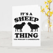 Its A Sheep Thing Design Sheeps Lamb Farmer Gift カード (黄色い花)