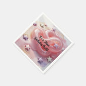 It's a Slime Birthday Party For Girl’s スタンダードカクテルナプキン (角)