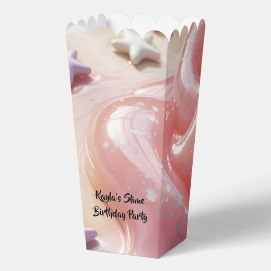 It's a Slime Birthday Party For Girl’s フェイバーボックス (裏面)