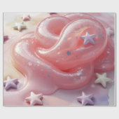 It's a Slime Birthday Party For Girl’s ラッピングペーパー (フラット)