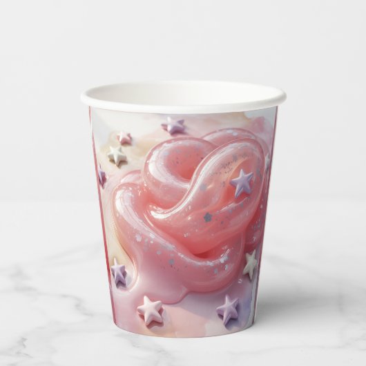 It's a Slime Birthday Party For Girl’s 紙コップ (裏面)