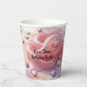 It's a Slime Birthday Party For Girl’s 紙コップ (正面)