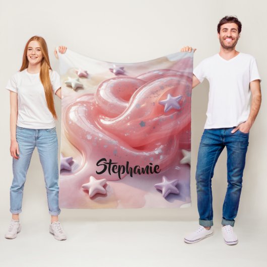 It's a Slime Birthday Party For Girl’s Gift フリースブランケット (インサイチュ)