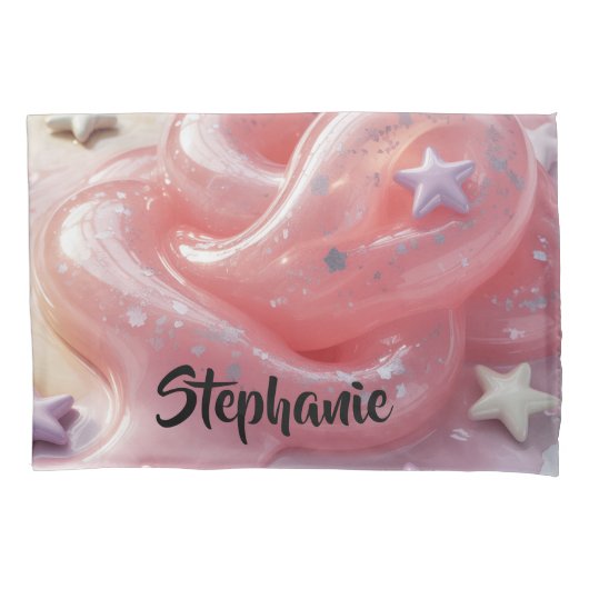 It's a Slime Birthday Party For Girl’s Gift 枕カバー (正面)