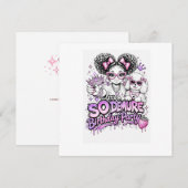 It's a So Demure™ バースデーパーティ | StarBerry™ & Mo 招待状 (正面/裏面)