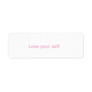 It's a sticker to encourage self-love ラベル