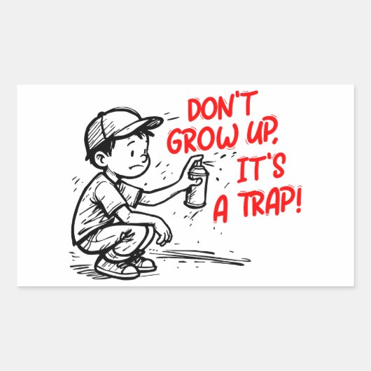 It's a trap 長方形シール (正面)