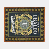 It's A Ubaldo Thing You Couldn't Understand フリースブランケット (正面(横))