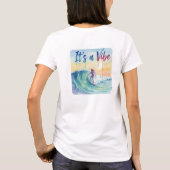 It's a Vibe 水彩サーフアートTシャツ Tシャツ (裏面)