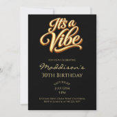 It's a Vibe 30th Birthday Invitation 招待状 (正面)