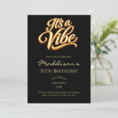 It's a Vibe 30th Birthday Invitation 招待状 (スタンド正面)