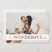 It's A Wonderful Life 赤い写真 シーズンカード (正面)