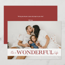 It's A Wonderful Life 赤い写真