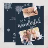 Its a Wonderful Life Christmas Photo Card シーズンカード (正面/裏面)