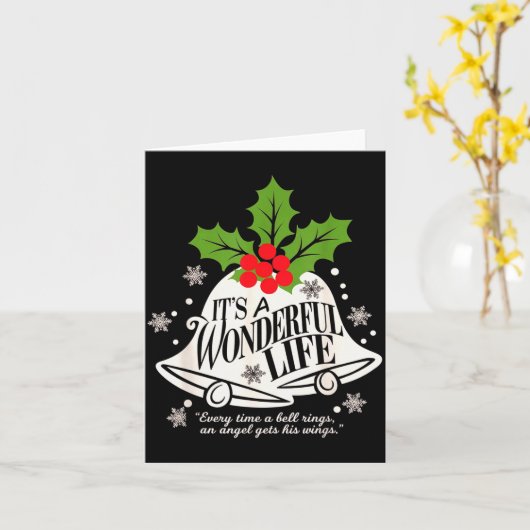 It's A Wonderful Life Everytime A Bell Rings クリス カード (黄色い花)