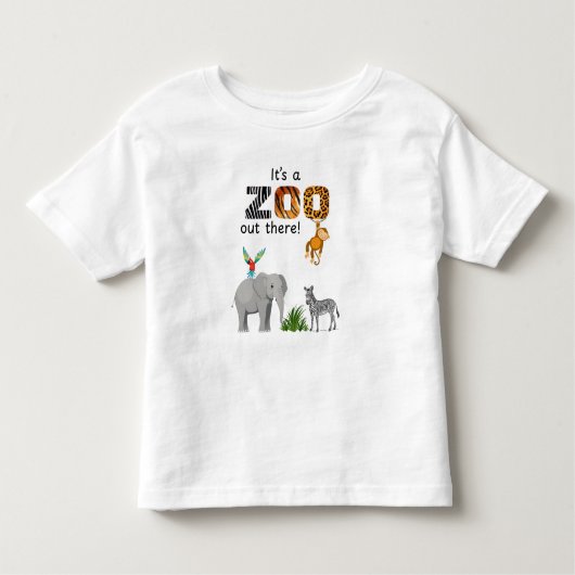 It's a Zoo out there! トドラーTシャツ (正面)