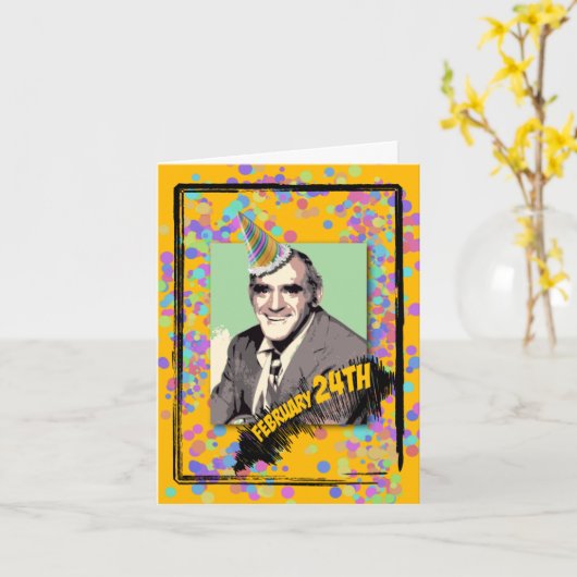 It's Abe Vigoda's Birthday! カード (黄色い花)