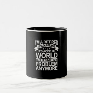 It's Accurant World - 退職した会計会計士 ツートーンマグカップ