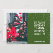 It's Allおもしろい&ゲームリストいけなクリスマスフォト 招待状 (正面)