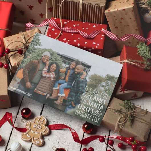 It's Allおもしろい&ゲームリストいけなクリスマスフォト 招待状