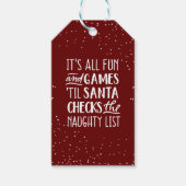 It's Allおもしろい&ゲームリストいけなクリスマス ギフトタグ (正面)