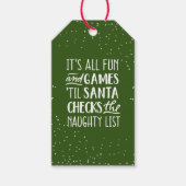 It's Allおもしろい&ゲームリストいけなクリスマス ギフトタグ (正面)