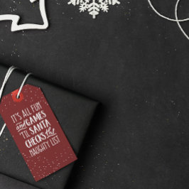 It's Allおもしろい&ゲームリストいけなクリスマス ギフトタグ