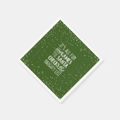 It's Allおもしろい&ゲームリストいけなクリスマス スタンダードカクテルナプキン (角)