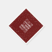 It's Allおもしろい&ゲームリストいけなクリスマス スタンダードカクテルナプキン (角)