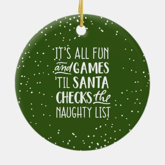 It's Allおもしろい&ゲームリストいけなクリスマス セラミックオーナメント (裏面)