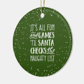 It's Allおもしろい&ゲームリストいけなクリスマス セラミックオーナメント (左)