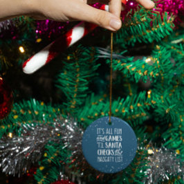 It's Allおもしろい&ゲームリストいけなクリスマス セラミックオーナメント