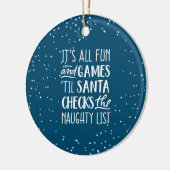 It's Allおもしろい&ゲームリストいけなクリスマス セラミックオーナメント (左)