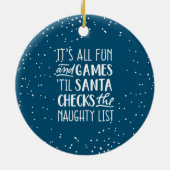 It's Allおもしろい&ゲームリストいけなクリスマス セラミックオーナメント (裏面)