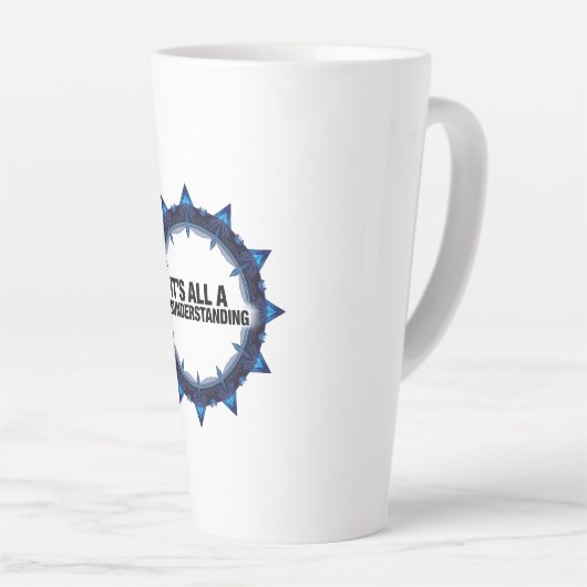 It's All A Misunderstanding カフェラテマグ (右アングル)