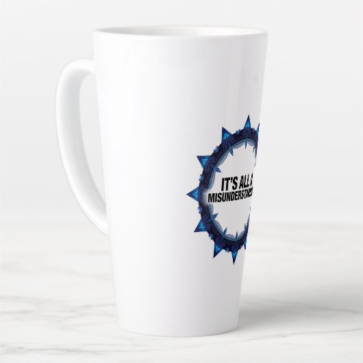 It's All A Misunderstanding カフェラテマグ (左アングル)