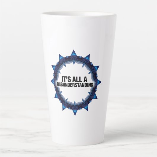 It's All A Misunderstanding カフェラテマグ (正面)